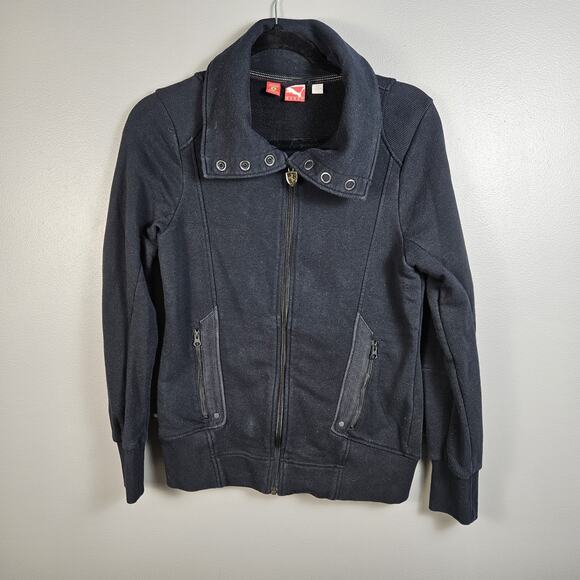 Scuderia Ferrari X Puma Women's Black Full Zip Track Jacket Formula 1 Size XS - Picture 1 of 11